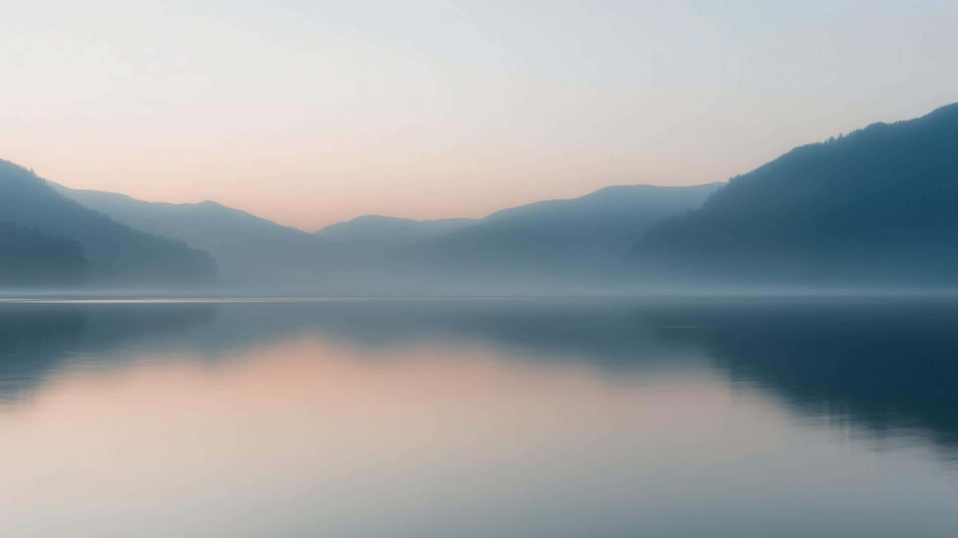 Ruhiger Seemorgen im Nebel – Sinnbild für langsame, geduldige Regeneration